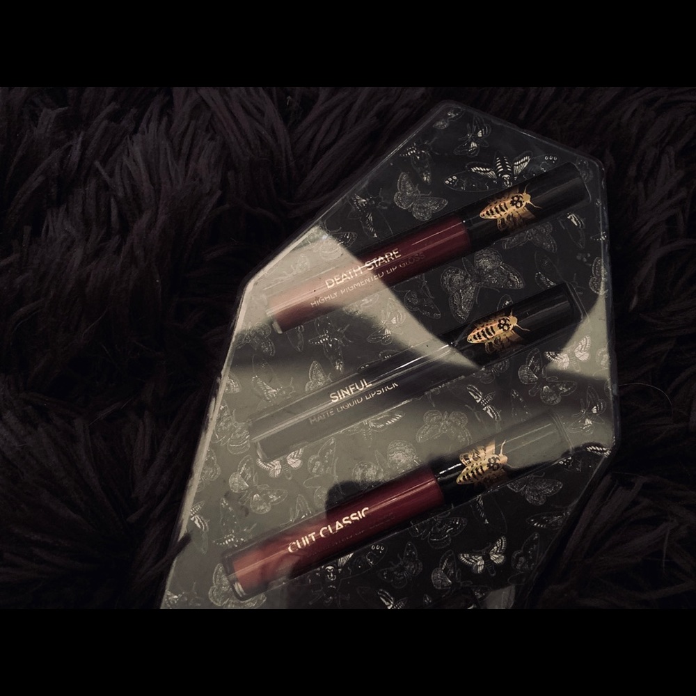 Blackcraftcult LiquidLipstick and 2 Spooky Glosses
